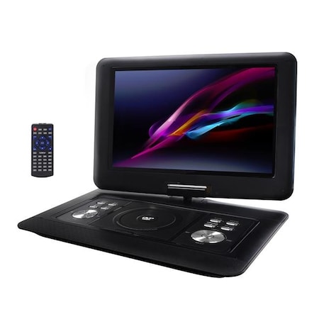 14.1 In. Portable DVD Player With TFT-LCD Screen & USB; SD & AV Inputs